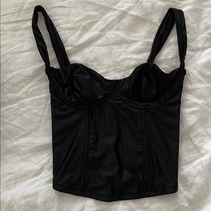 Silk bustier top! Size XS